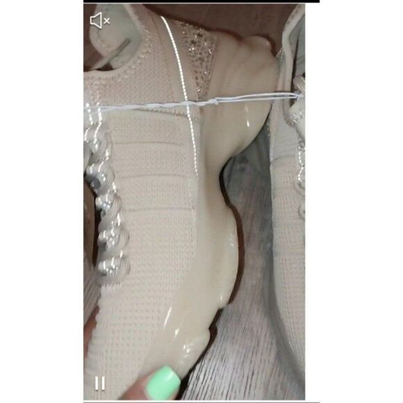 Nwt super cute trendy ladies sneakers Blush color sz 8.5 - Picture 5 of 11